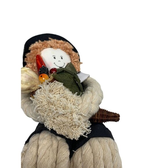 Main Joy Ltd Plush Pilgrim Shelf Sitter Harvest of Plenty 12 in Tall Figure - Picture 3 of 5
